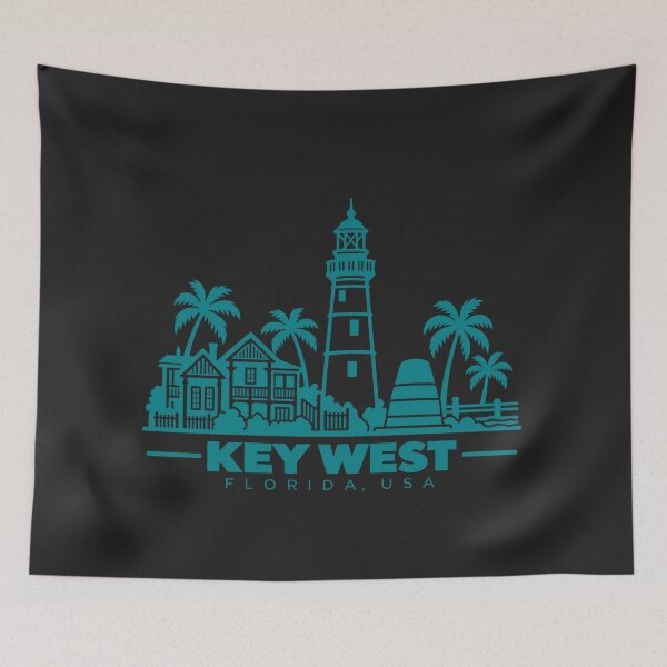 Item preview, Key West Florida USA Line Art Travel Poster designed and sold by CMYKStudio.