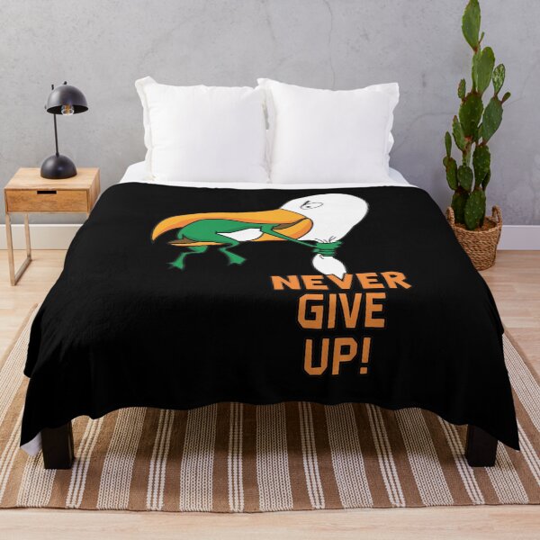 Item preview, Pelican Frog Never Give Up Funny Cartoon designed and sold by KENNETHPAGANJON.