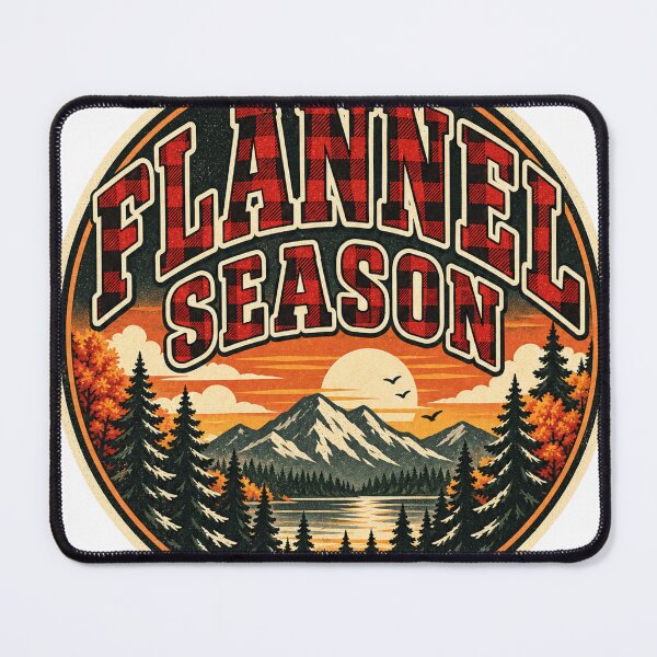 Item preview, Flannel Season Buffalo Plaid Fall Outdoor Badge designed and sold by ys96.