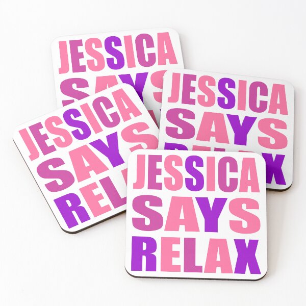 Item preview, Jessica Says Relax Pink designed and sold by Normbot2000.