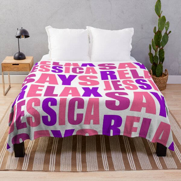 Item preview, Jessica Says Relax Pink designed and sold by Normbot2000.