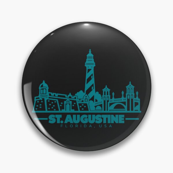 Item preview, St Augustine Florida USA Line Art Landmark Poster designed and sold by CMYKStudio.