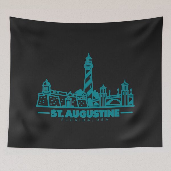 Item preview, St Augustine Florida USA Line Art Landmark Poster designed and sold by CMYKStudio.