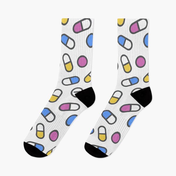 Item preview, Cute Pills and Capsules Pattern designed and sold by OEKAKIYASAN.