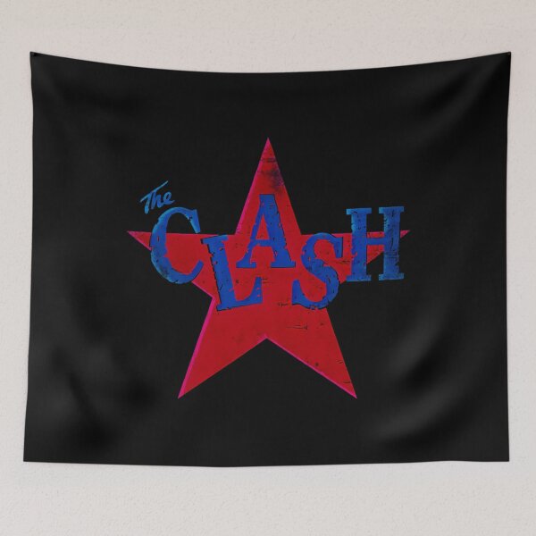 Item preview, The Clash Distressed Offset Star  designed and sold by QueensJunction.