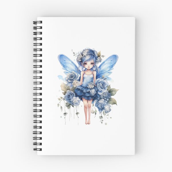 Item preview, Blue Rose Fairy | Elegant Floral Aesthetic Art designed and sold by Mandayartstudio.