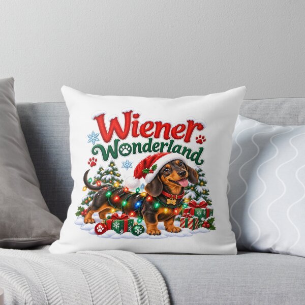 Artikelvorschau, Lustiges Dackel-Weihnachtswunderland entworfen und verkauft von Aesthetic-Avenue.