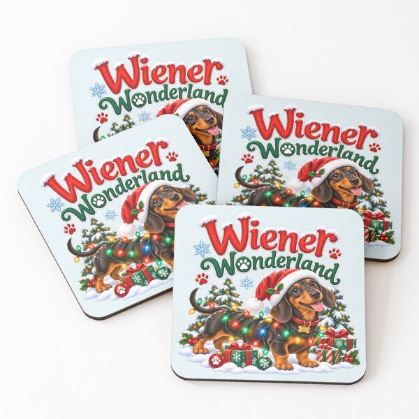Item preview, Funny Sausage Dog Christmas Wiener Wonderland designed and sold by Aesthetic-Avenue.