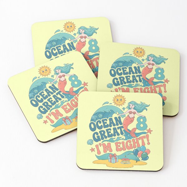 Item preview, Ocean Great, I’m Eight! 8th Birthday – Cute Mermaid Ocean Design designed and sold by Sea Gem.