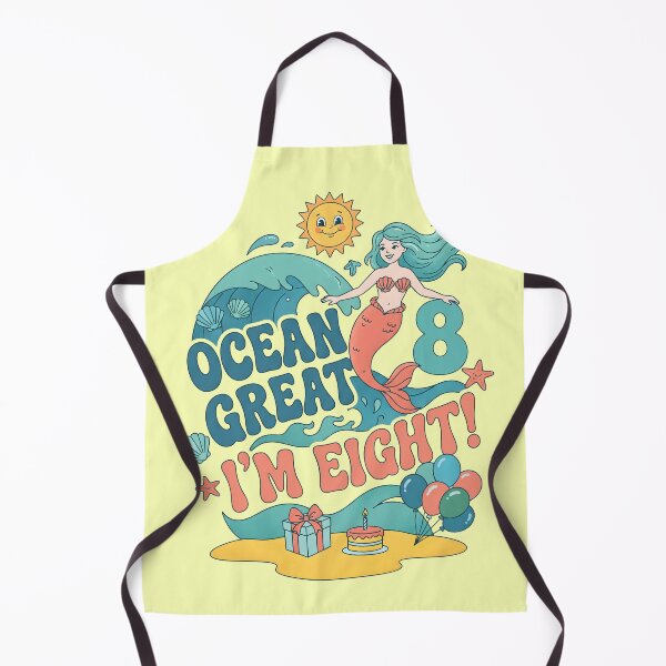 Item preview, Ocean Great, I’m Eight! 8th Birthday – Cute Mermaid Ocean Design designed and sold by Sea Gem.