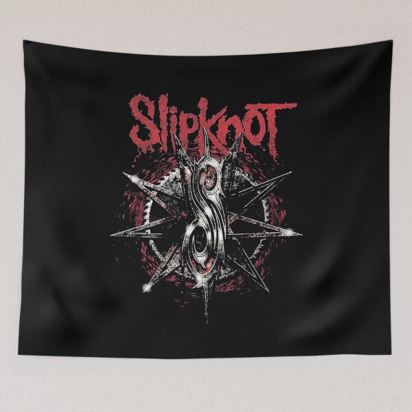 Item preview, Distressed Stylized S Symbol Nine-Pointed Star -Slipknót- designed and sold by Paddelicilios.