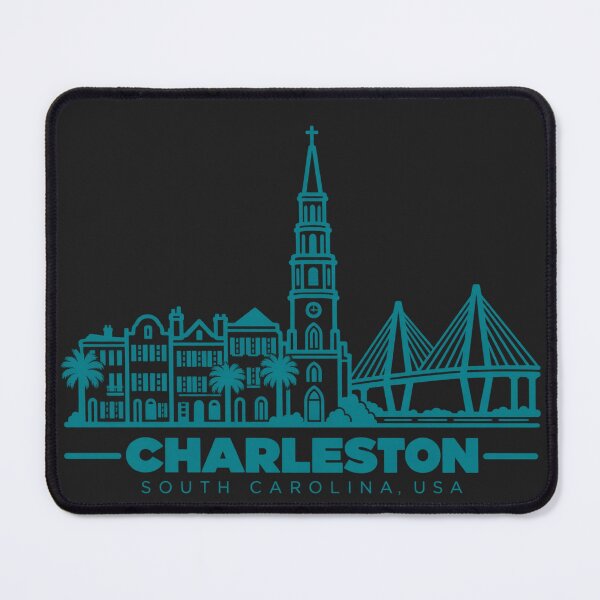 Item preview, Charleston South Carolina USA Line Art Landmark Poster designed and sold by CMYKStudio.