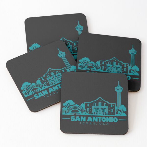 Item preview, San Antonio Texas USA Line Art Skyline Poster designed and sold by CMYKStudio.