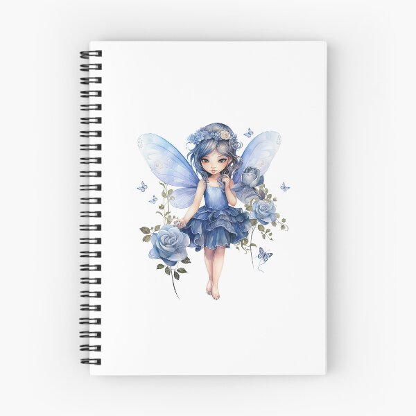 Item preview, Blue Rose Fairy | Elegant Floral Aesthetic Art designed and sold by Mandayartstudio.