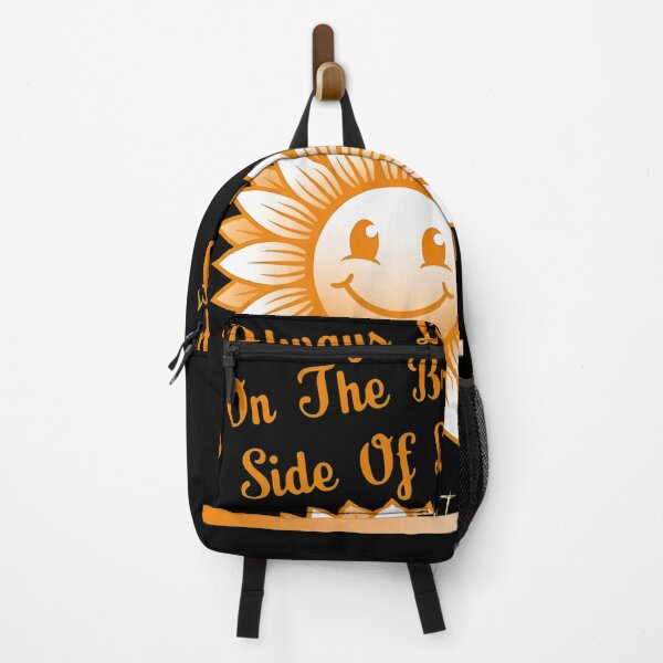 Item preview, Happy Sunflower Face Always Look Bright Side Slogan designed and sold by DovieBahringer.