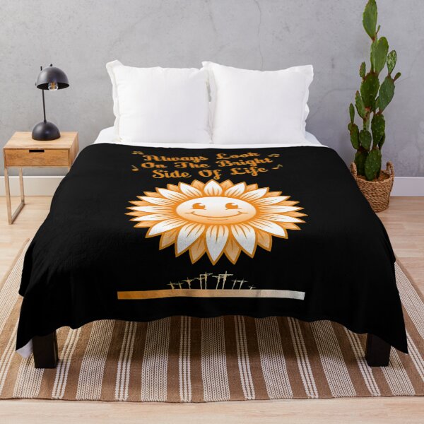 Item preview, Happy Sunflower Face Always Look Bright Side Slogan designed and sold by DovieBahringer.
