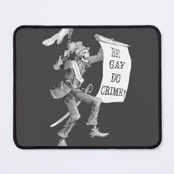 Item preview, Be Gay Do Crime Bold Typography LGBTQ+ Pride Statement Design designed and sold by Liam Yates.