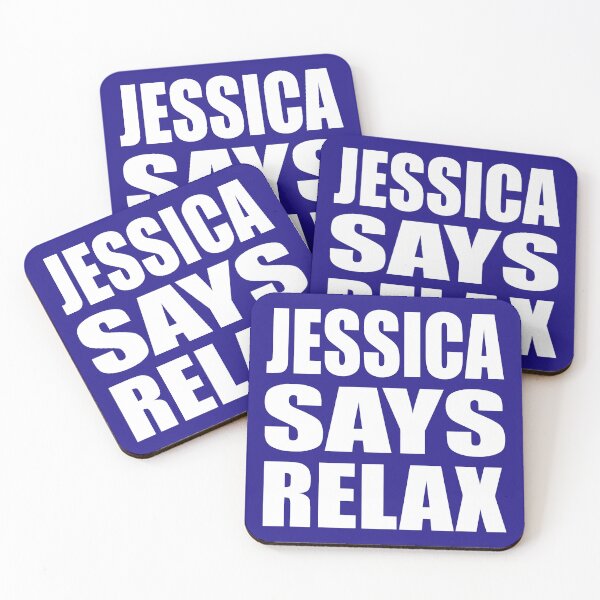 Item preview, Jessica Says Relax White designed and sold by Normbot2000.