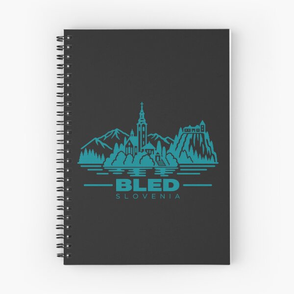 Item preview, Bled Slovenia Line Art Lake Poster designed and sold by CMYKStudio.