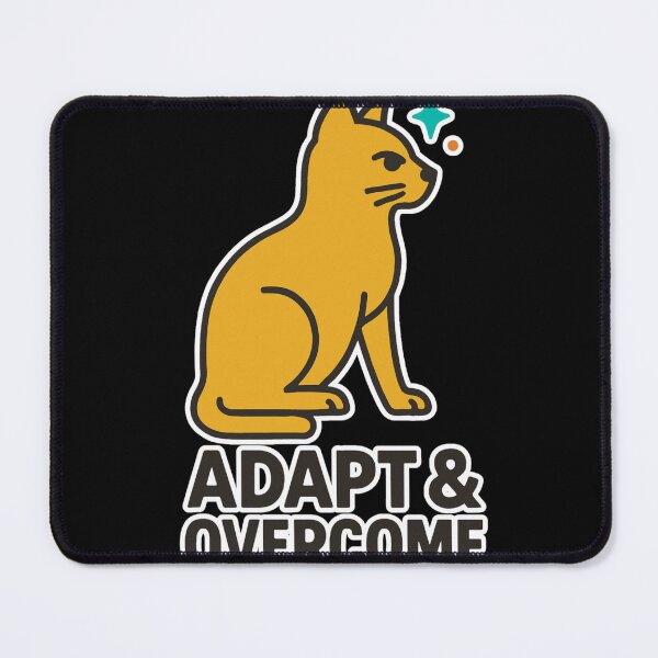 Item preview, Adapt and Overcome - Motivational Tripod Cat Strength Design designed and sold by Cust-tshirts.
