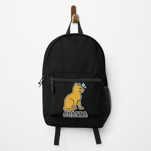 Item preview, Adapt and Overcome - Motivational Tripod Cat Strength Design designed and sold by Cust-tshirts.