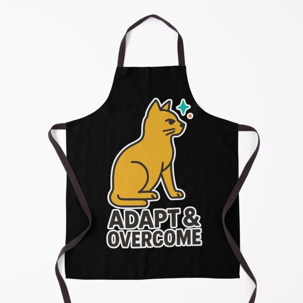 Item preview, Adapt and Overcome - Motivational Tripod Cat Strength Design designed and sold by Cust-tshirts.