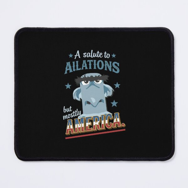 Item preview, Funny Grumpy Blue Bird Character Patriotic Slogan Art designed and sold by DovieBahringer.