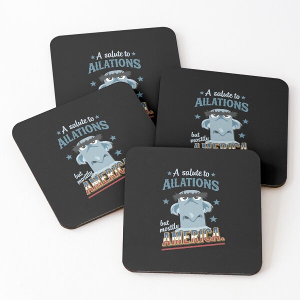 Item preview, Funny Grumpy Blue Bird Character Patriotic Slogan Art designed and sold by DovieBahringer.