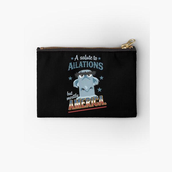 Item preview, Funny Grumpy Blue Bird Character Patriotic Slogan Art designed and sold by DovieBahringer.