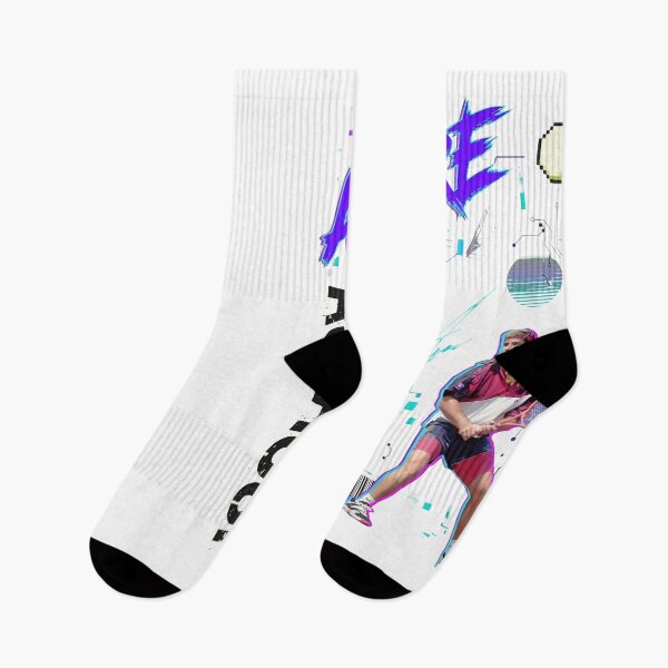 Item preview, Retro Synthwave Tennis Player Neon Glitch Tech Art designed and sold by DovieBahringer.