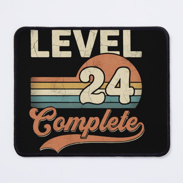 Item preview, Level 24 Complete Retro Sunset 24th Birthday Vintage Distressed Birthday designed and sold by Zizo-DR44.