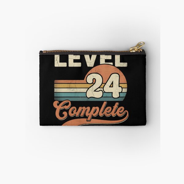 Item preview, Level 24 Complete Retro Sunset 24th Birthday Vintage Distressed Birthday designed and sold by Zizo-DR44.