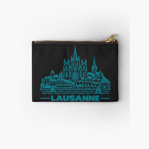 Item preview, Lausanne Switzerland Line Art Lake Poster designed and sold by CMYKStudio.