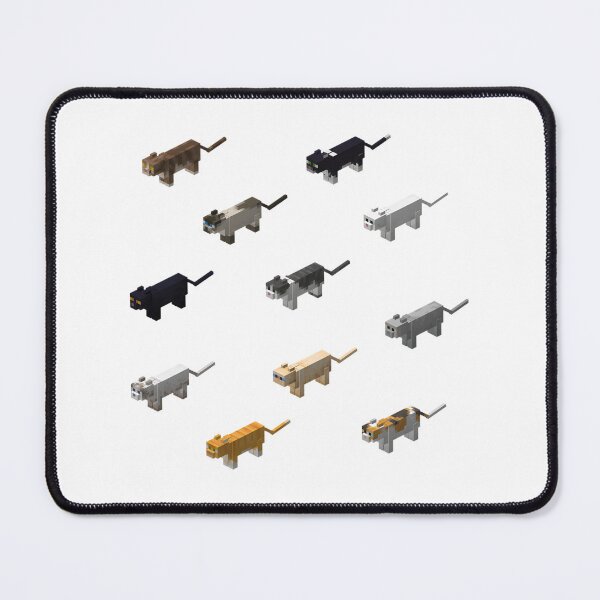 Item preview, Cute Minecraft-Inspired Cat Sticker Sheet for Fans and Gamers designed and sold by Liam Yates.