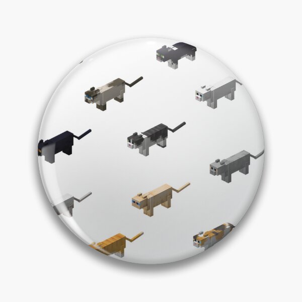 Item preview, Cute Minecraft-Inspired Cat Sticker Sheet for Fans and Gamers designed and sold by Liam Yates.