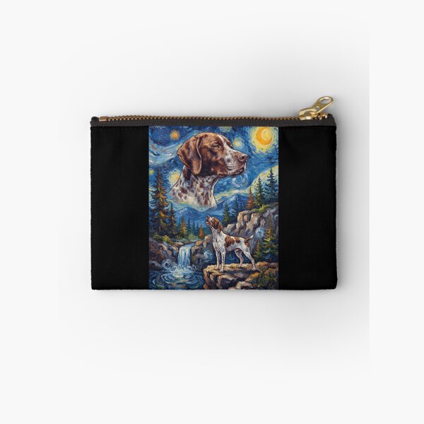 Item preview, English Pointer Howling Moon Starry Night Van Gogh Art Animal Lover designed and sold by dian-rody-crest.