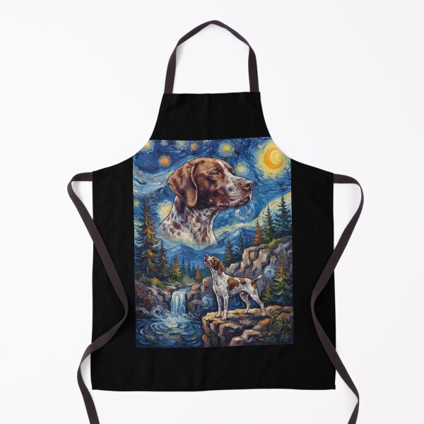 Item preview, English Pointer Howling Moon Starry Night Van Gogh Art Animal Lover designed and sold by dian-rody-crest.