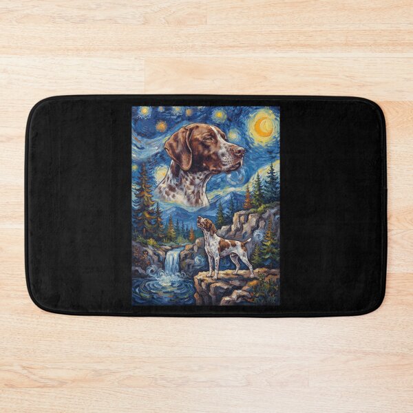 Item preview, English Pointer Howling Moon Starry Night Van Gogh Art Animal Lover designed and sold by dian-rody-crest.