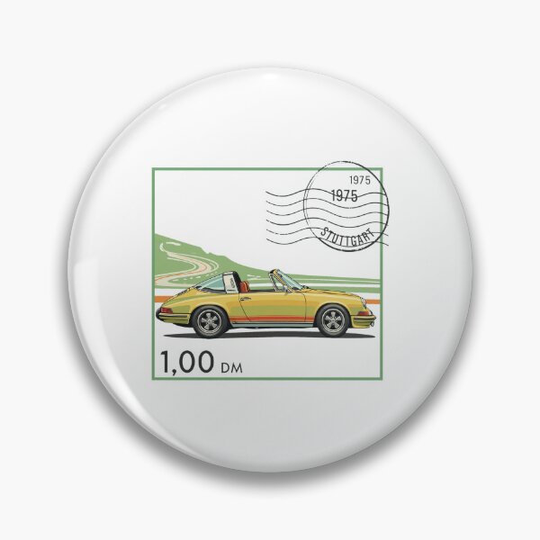 Item preview, Vintage Yellow Sports Car Stamp Illustration designed and sold by KENNETHPAGANJON.