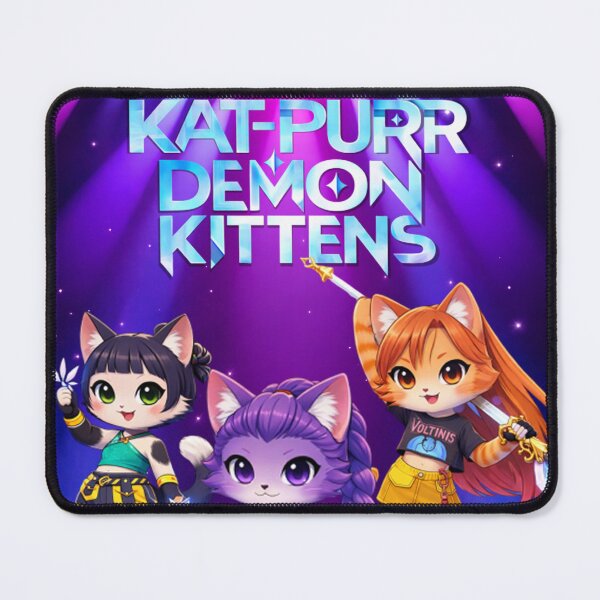 Item preview, Kat Purr Demon Kittens Poster designed and sold by SOCRAM1331.