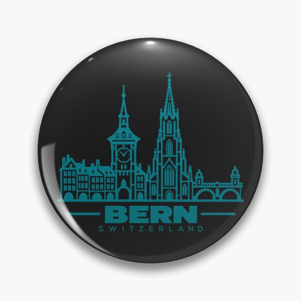 Item preview, Bern Switzerland Line Art Landmark Poster designed and sold by CMYKStudio.
