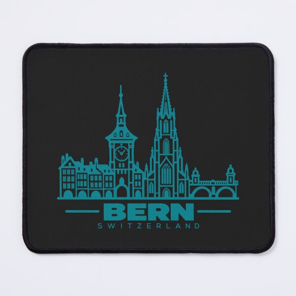 Item preview, Bern Switzerland Line Art Landmark Poster designed and sold by CMYKStudio.