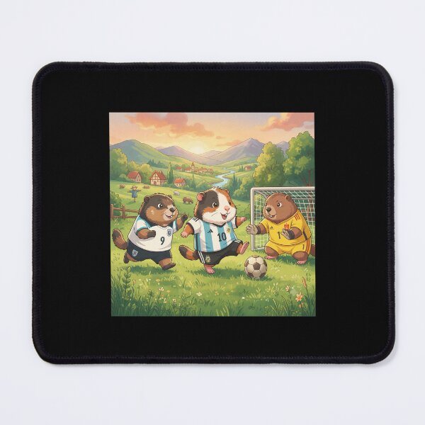 Item preview, Cute Guinea Pigs Playing Soccer Joyfully designed and sold by KENNETHPAGANJON.