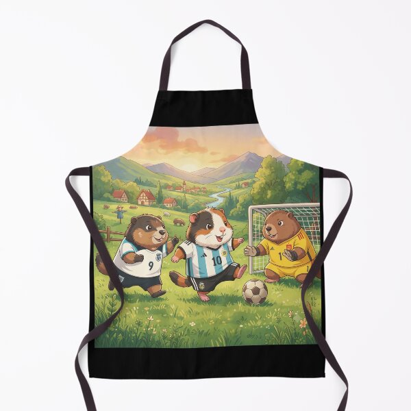 Item preview, Cute Guinea Pigs Playing Soccer Joyfully designed and sold by KENNETHPAGANJON.