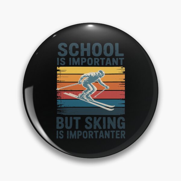 Item preview, School Is Important But Skiing Is Importanter Retro designed and sold by KENNETHPAGANJON.