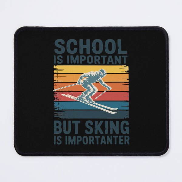 Item preview, School Is Important But Skiing Is Importanter Retro designed and sold by KENNETHPAGANJON.