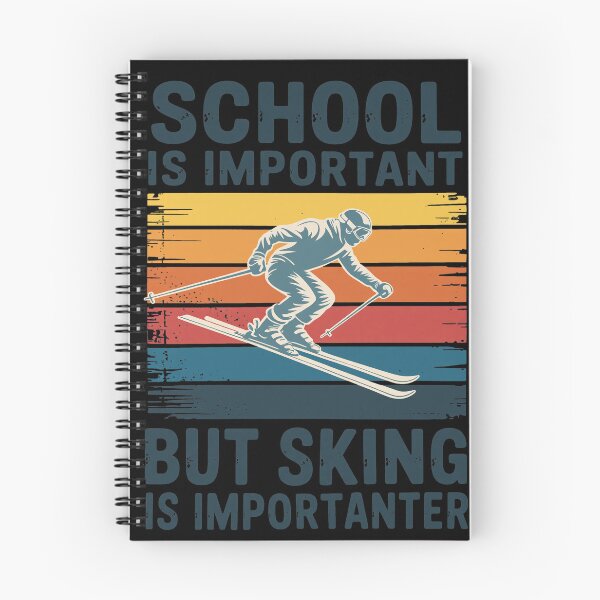 Item preview, School Is Important But Skiing Is Importanter Retro designed and sold by KENNETHPAGANJON.
