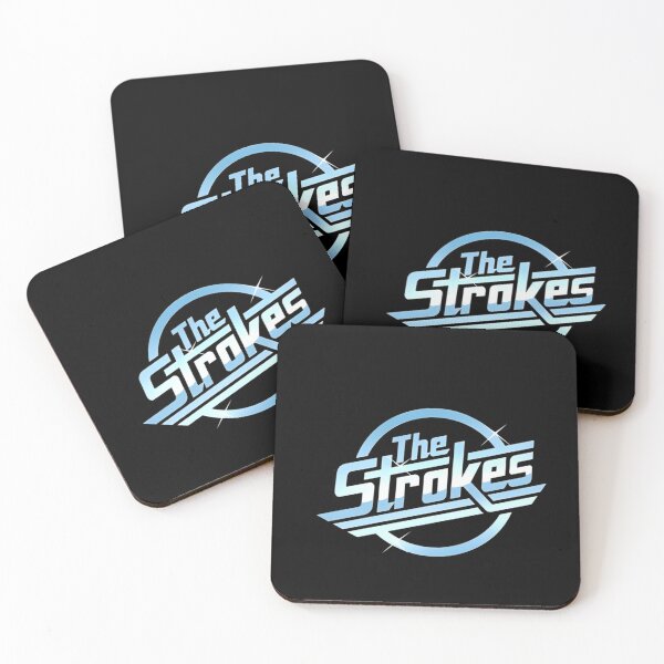 Item preview, The Strokes Chrome Metallic Retro Logo designed and sold by Denise Pereira.