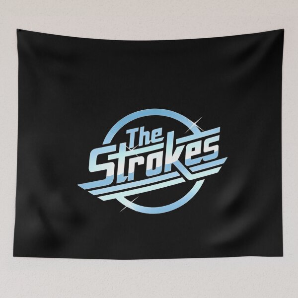 Item preview, The Strokes Chrome Metallic Retro Logo designed and sold by Denise Pereira.