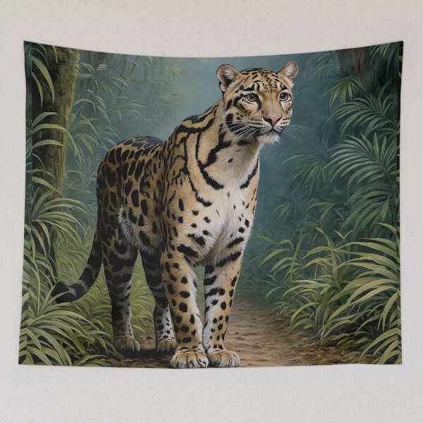 Item preview, FOCUSED ON THE TRAIL | Clouded Leopard designed and sold by TAMAJAD.